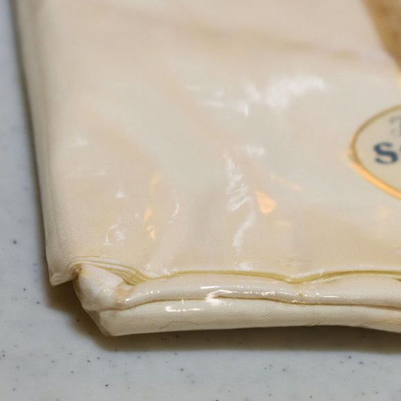 NWD Vtg Stevens Beauticale Cotton 200 Thread (2) Cream Pillow Cases 42 x 38.5 - Picture 7 of 8